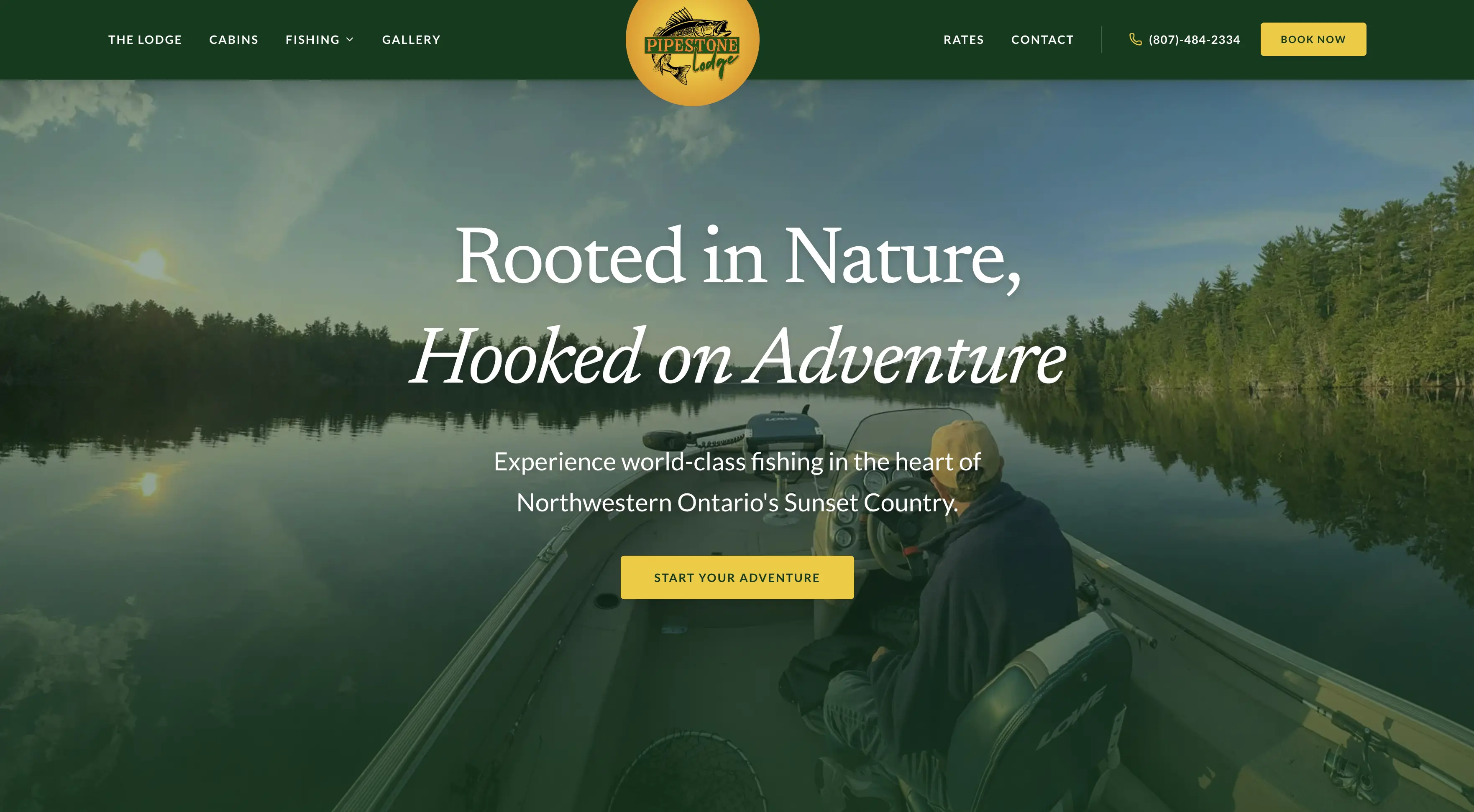 Pipestone Lodge, a site we designed and built as a real-world example of trust signals done right